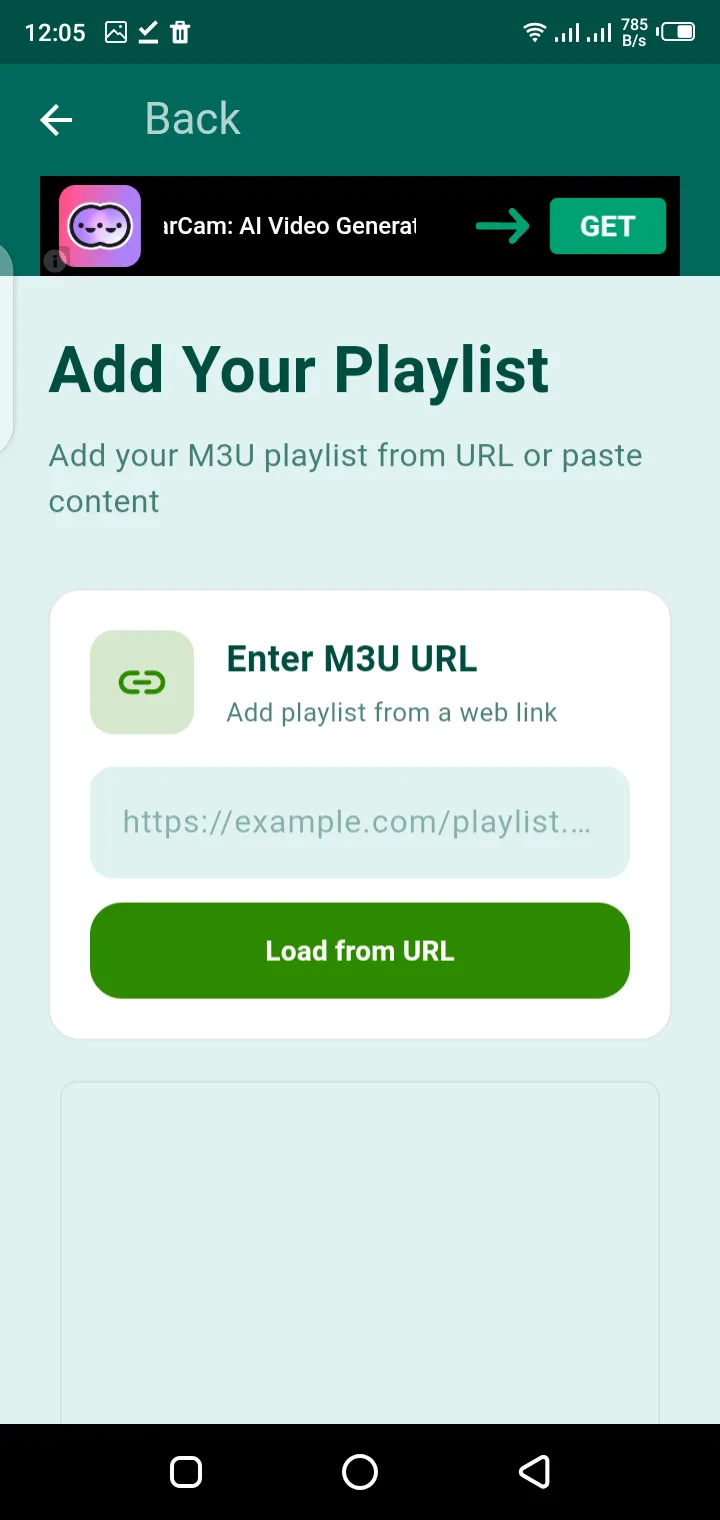 Screenshot of Burmese TV APK download page with app details